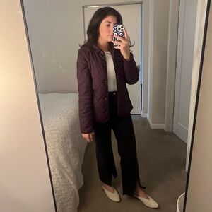 Barbour Original Tartan jacket in a plum/purple, US sz 8